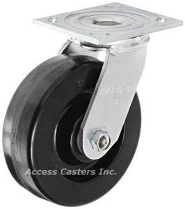 Rueda de placa giratoria Albion 16TM06201S 6"" x 2"", rueda fenólica, capacidad de 1200 libras - Imagen 1 de 6