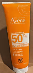 Avene Sunscreen SPF 50+ Invisible High Protection Lotion 250ml Exp.02/2027 - Picture 1 of 2