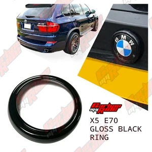BMW E70 Negro Brillante Insignia Trasera Anillo Cubierta X5 Bota 2006-13 - Imagen 1 de 3