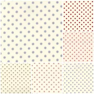 100% Cotton Poplin Craft Fabric by the metre 3mm Polka Dot dress Quarter spot 1 - Picture 1 of 43