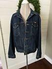 Vintage Rustler Denim Jean Button Up Jacket Womens Size Large F2