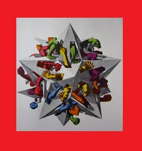 MC Escher Gravitation Realism & Optical Illusions 11x8" Graphic Art Print - Picture 1 of 9