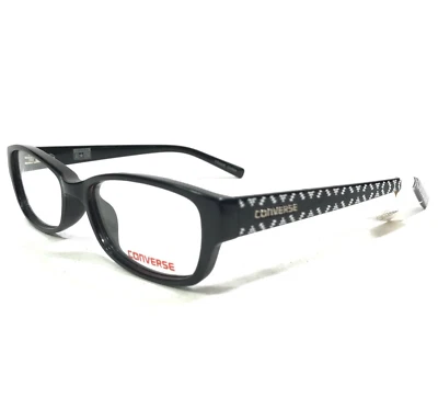 Converse Kids Eyeglasses Frames K019 BLACK Rectangular Full Rim 47-15-125 - Image 1 of 4