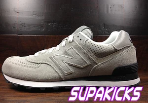 New Balance ML574LGB (Gris / Plata / Negro) 574 Classic Hombre Talla 8.5 - Imagen 1 de 5