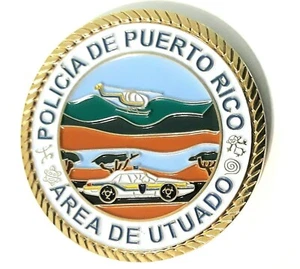 Medalla POLICIA PUERTO RICO Area UTUADO Police Challenge Coin token ficha medal - Picture 1 of 12