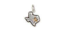State Of Texas Charm Jewelry Sterling Silver Handmade Texas Charm TX17-C