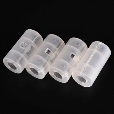 6Pcs AA to C Battery Adapter Holder Case Converter Switcher Battery Storage . - Image 1 of 4