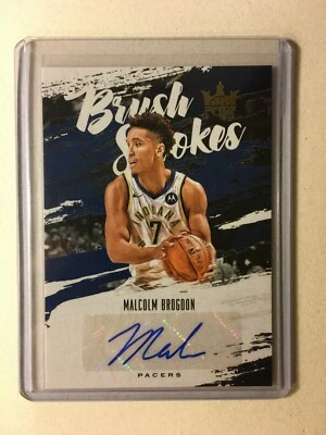 Malcolm Brogdon AUTO #/149 Court Kings Brush Strokes 2019-20 Panini Autograph SP - Image 1 of 3