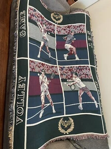 Goodwin Weavers Cancha de Tenis Afgana Manta 64x48” Tapiz Tejido EE. UU. Nueva - Imagen 1 de 9