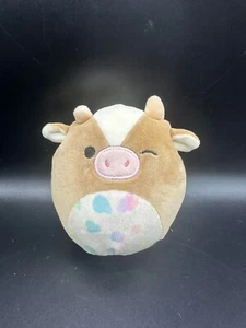 Malvaviscos blandos 4"" GRIELLA Primavera Granja Marrón VACA Peluche Animal de Peluche - Imagen 1 de 3