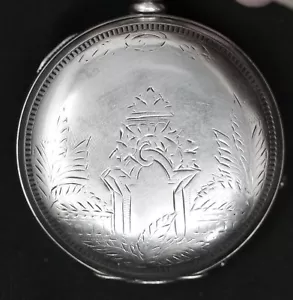 1880er Jahre Fahys/Sterling Waltham Masse. Nein. 1 Hunter Taschenuhr Münze Silber 140gr - Bild 1 von 12