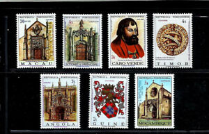 MACAU/EX-COLÓNIAS-Série completa c/7 selos (1969-5º Cent.Nasc. D. Manuel I).MNH.