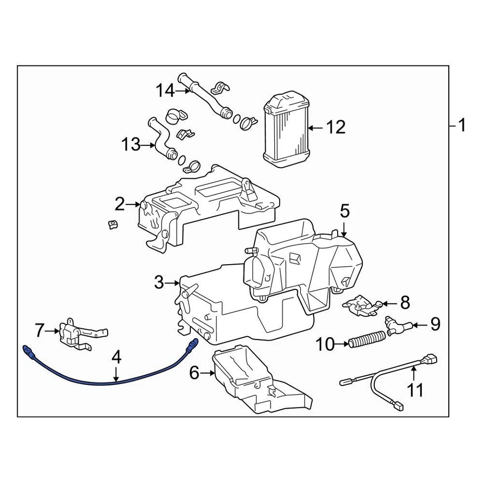 For Toyota 4Runner 1999-2002 Toyota 8728635040 HVAC Blower Control Cable Foto 1 de 1