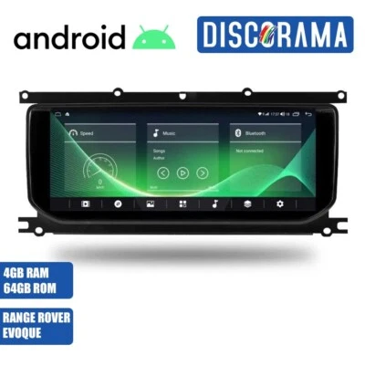 AUTORADIO ANDROID 4/64GB RANGE ROVER EVOQUE 2012-2018 STEREO AUTO TOUCH WIFI - Immagine 1 di 4
