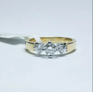 Anillo solitario 0,52ct brillantes en oro blanco 750' 18k. Ro068 - Imagen 1 de 7