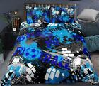 3D Football Watercolor Zhub6075 Bed Pillowcases Quilt Duvet Cover Queen King Amy