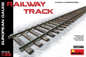 Railway Track. European Gauge Diorama Accessories 1:35 Plastic Model Kit MINIART - Imagen 1 de 1