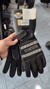 Harley-Davidson Men's Centerline Leather Gloves, Black - 98251-13VM Small Size - Bild 1 von 3