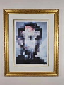 Large Salvador Dali Limited Edition Lincoln In Dalivision Print 32x26 Framed Art - Picture 1 of 22