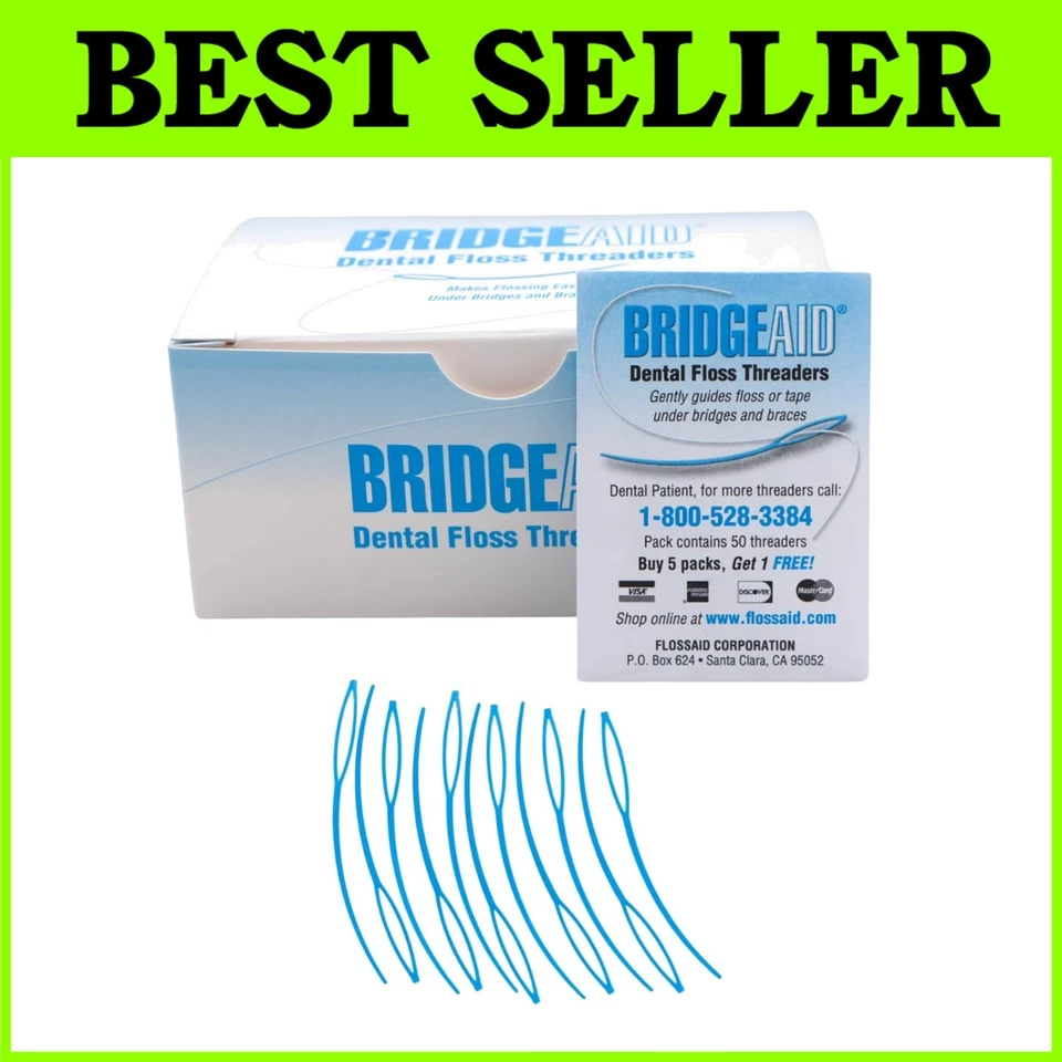 Enhebrador de ayuda de puente de hilo dental - Paquete de 1000 Foto 1 de 4
