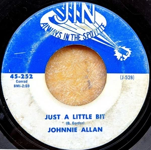 SWAMP BLUES FUNK 45: JOHNNIE ALLAN Just a Little Bit/I Haven’t Seen Me in Years - Picture 1 of 2