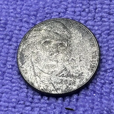 2014P Jefferson nickel Error CLAD ERROR - Image 1 of 4