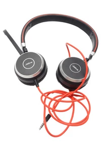 Jabra Headset mit Mikrofon Schwarz/Rot 3,5mm Anschluss - Photo 1/2