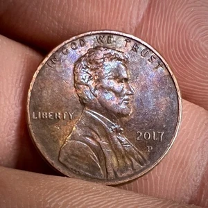 2017 P Lincoln Shield Penny Die Chip/Clash Broad-Struck Error DDO DDR AU Rare BU - Picture 1 of 7