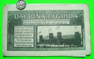 RARE ca 1915 DAYTONA FLORIDA HISTORICAL TOURIST ACCORDION PHOTO-BOOKLET amazing - Picture 1 of 14