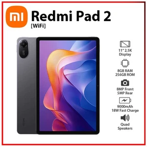 (Wi-Fi) Xiaomi Redmi Pad 2 8GB+256GB GREY Octa Core Android PC Tablet (New) - Picture 1 of 4