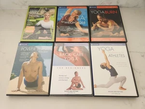 6 Gaiam Yoga workout DVD lot Rodney Yee, Trudeau Styler, Suzanne Deason - Picture 1 of 4