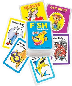 Mini Card Set 12 Pieces - Go Fish, Hearts, and Old Maid, Card Games, Kids Toys,  - Picture 1 of 12