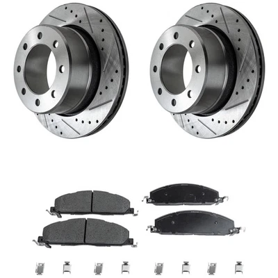 Rear Brake Disc Rotors and Pads Kit for Ram Truck 2500 3500 Dodge 2009-2010 - Image 1 of 4