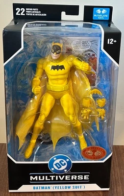 McFarlane DC Multiverse Batman (Yellow Suit) Figure Red Platinum Chase New L2 - Image 1 of 3