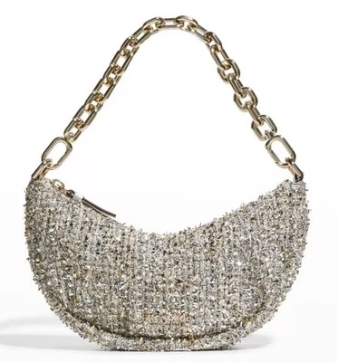 Kate Spade маленький металлический твид цепочка наплечная сумка через плечо клатч - Изображение 1 из 4