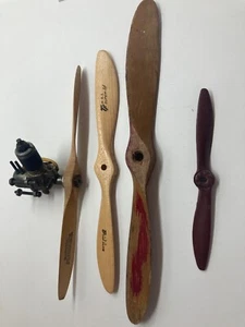 Modellflugzeug Spitfire Motor Motor mit Propeller Konvolut - Bild 1 von 10