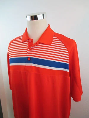 Nuevo con etiquetas Polo de golf Under Armour Wailea para hombre talla XL suelto rayas naranjas Hawaii Golf Foto 1 de 4