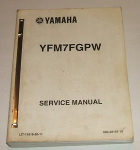 Yamaha Grizzly 700 Service Manual 2007 2008 4x4 Yfm700 Yfm700fgp Repair - Foto 1 di 7