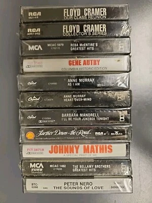 Lot Of 11 Vintage Sealed Cassette Tapes Contry/Pop/Contemporary/Soul/Classical - Image 1 of 4