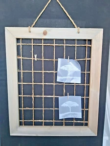 SOLID WOOD WALL DISPLAY MEMO BOARD - Picture 1 of 10