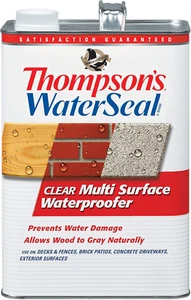 Thompson’S Waterseal Multi-Surface Waterproofer Stain, Clear, 1 Gallon - Picture 1 of 12