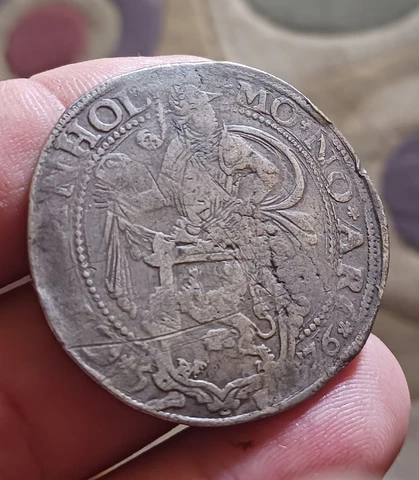1576 Netherlands Holand Gelderland Silver Daalder Lion Dollar-Solid Strike Cover