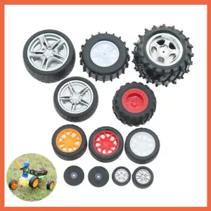 RC Modellbau Räder Rolle Welle Räder Felgen Reifen Gummi Kunststoff Auto DIY - Bild 1 von 22