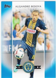 2017 Topps MLS Soccer Blue Parallel #63 Alejandro Bedoya Union /99