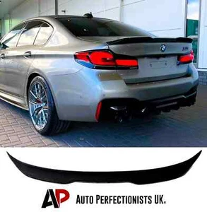 BMW 5 Series M5 G30 F90 Gloss Black Rear Boot Spoiler CS Style Lip Wing 2016+ - Picture 1 of 10