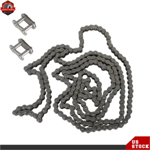 Carbon Steel Roller Chain #40 10 Feet with 10 Connecting Links 5 PACK - Picture 1 of 12