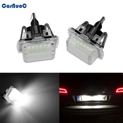 Apto para Mercedes Benz W204 W212 W221 sin error 18SMD LED matrícula luz lámpara Foto 1 de 4