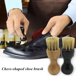 Spazzola lucidante manico legno stivali scarpe spazzola portatile strumento pulizia casa durevole - Foto 1 di 13