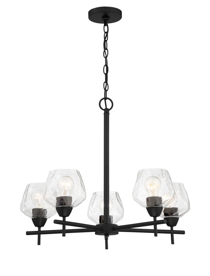 Minka-Lavery 2175-66A Camrin 5 Light 25 inch Coal Chandelier Ceiling Light