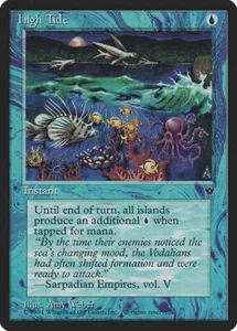 MTG magic cards 1x High Tide version 2 (amy weber) Fallen Empires Light Play, En - Picture 1 of 1